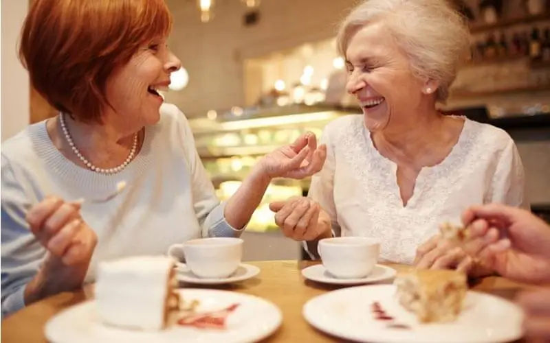 In our retirement community, you only dine alone by choice. 