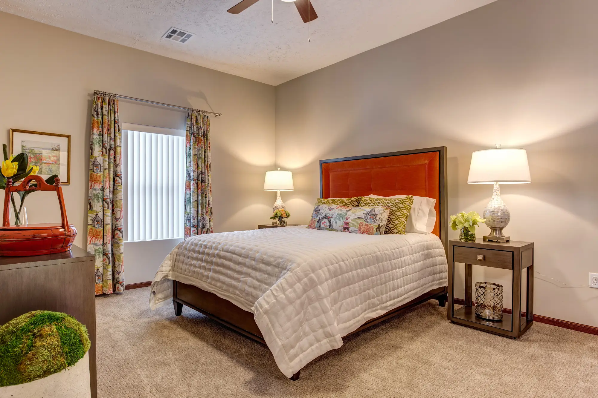 Model Bedroom at Huntley Springs