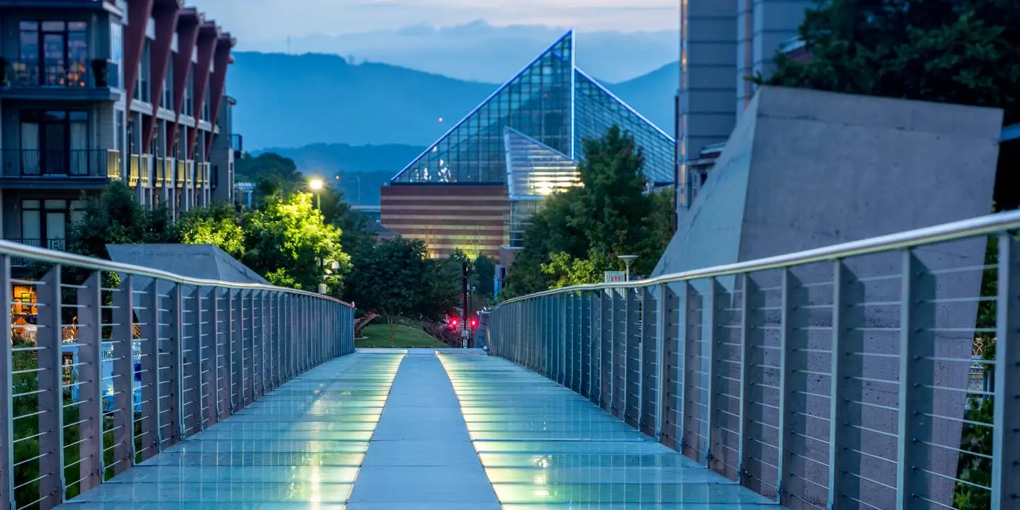 Walnut Grove pedestrian walkway bridge