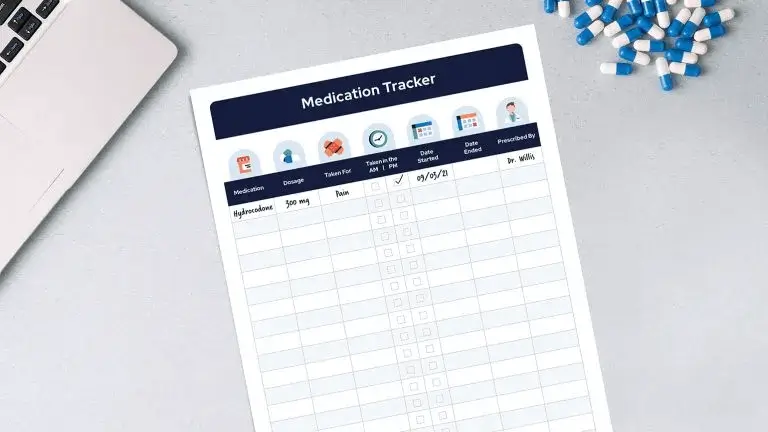 medication tracker form