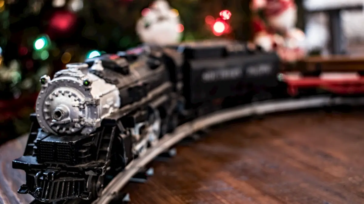 Lionel Electric Train set under the Christmas tree